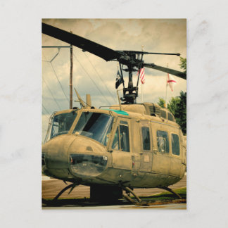  Vietnam Era Euh-1 Huey Militaire Helikopter Briefkaart