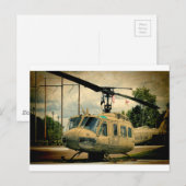 Vietnam Era Euh-1 Huey Militaire Helikopter Briefkaart (Voorkant / Achterkant)