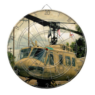 Vietnam Era Euh-1 Huey Militaire Helikopter Dartbord