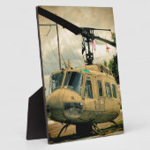  Vietnam Era Euh-1 Huey Militaire Helikopter Fotoplaat (Zijkant)