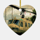  Vietnam Era Euh-1 Huey Militaire Helikopter Keramisch Ornament (Voorkant)