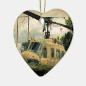  Vietnam Era Euh-1 Huey Militaire Helikopter Keramisch Ornament (Links)