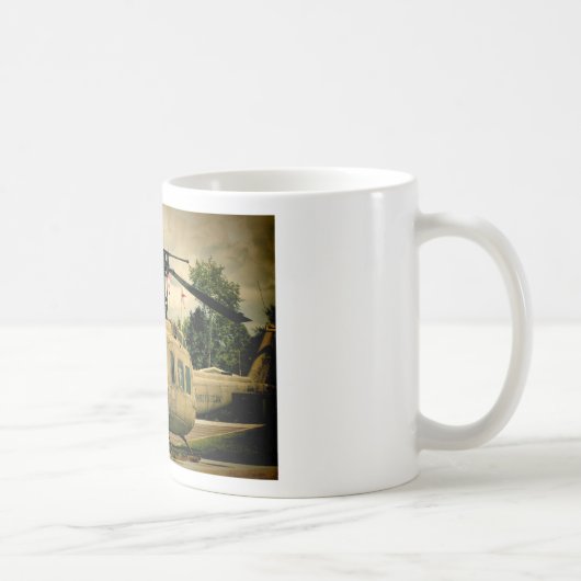  Vietnam Era Euh-1 Huey Militaire Helikopter Koffiemok (Rechts)