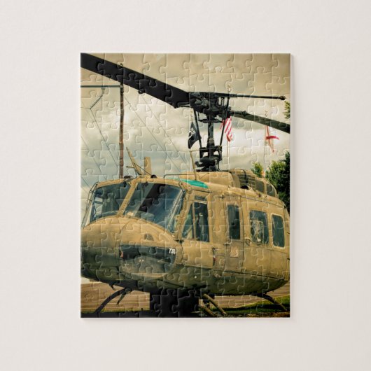  Vietnam Era Euh-1 Huey Militaire Helikopter Legpuzzel (Verticaal)