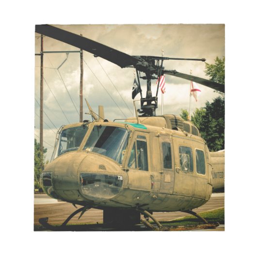 Vietnam Era Euh-1 Huey Militaire Helikopter Notitieblok (Voorkant)