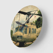  Vietnam Era Euh-1 Huey Militaire Helikopter Ronde Klok (Hoek)