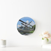 Vietnam Euh-1 Huey Militaire Helikopter Ronde Klok (Huis)