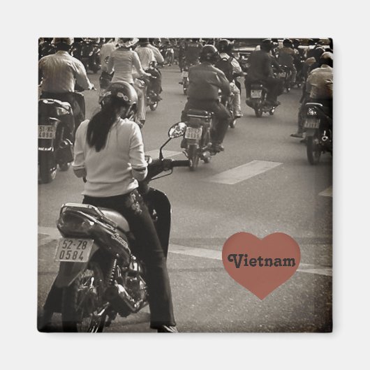 Vietnam fietsen magneet (Voorkant)