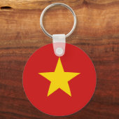 Vietnam Fisheye Flag Sleutelhanger (Voorkant)