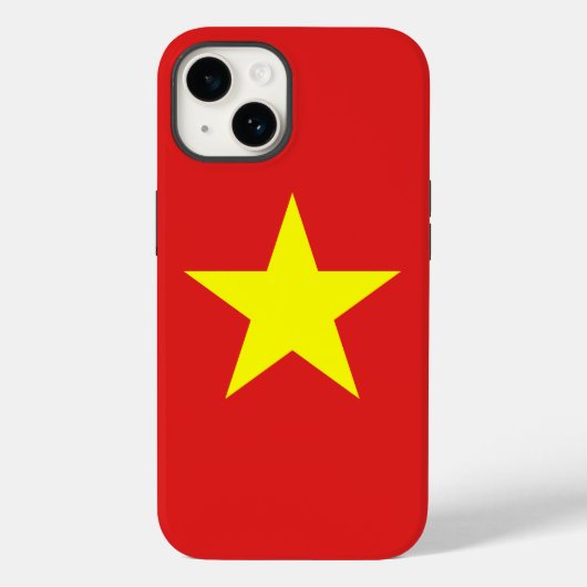 Vietnam Flag gele Star Iphone case (Achterkant)