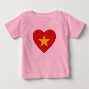 Vietnam Flag Hart T-shirt