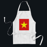 Vietnam Flag Star-Schort Standaard Schort<br><div class="desc">Vietnamese vlag op wit schort. Overeenkomende thuisproducten, kantoor, kleding en nog veel meer... </div>