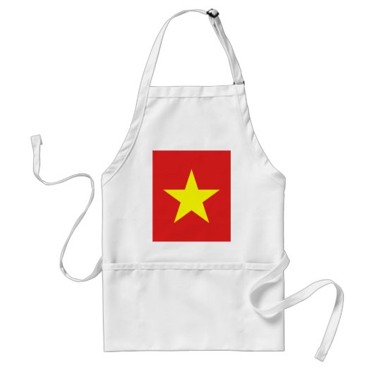 Vietnam Flag Star-Schort Standaard Schort (Voorkant)