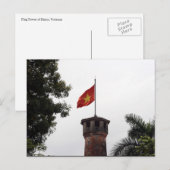 vietnam flag tower briefkaart (Voorkant / Achterkant)