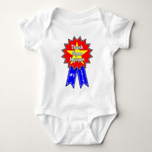 Vietnam Flag Yellow Star #1 Award Blue Ribbon Romper