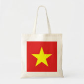 Vietnam Flag Yellow Star-Canvas tas (Voorkant)