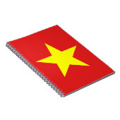Vietnam Flag Yellow Star-Notitieboek Notitieboek (Rechterzijde)