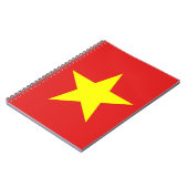 Vietnam Flag Yellow Star-Notitieboek Notitieboek (Linkerzijde)