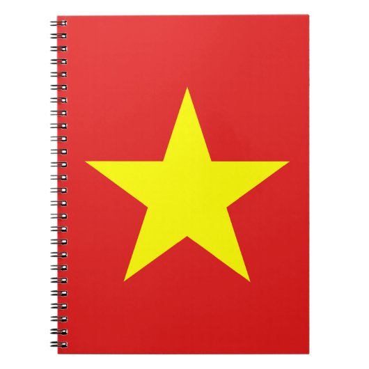 Vietnam Flag Yellow Star-Notitieboek Notitieboek (Voorkant)