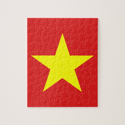 Vietnam Flag Yellow Star Puzzle Legpuzzel (Verticaal)
