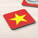 Vietnam Flag Yellow Star Square Onderzetter<br><div class="desc">Vietnam vlag. Ontwerp op vierkante onderzetters. Overeenkomende kleding,  accessoires,  kantoor,  thuisproducten en meer...  Vergeet het hele collectie niet.</div>