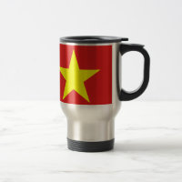 Vietnam Flag Yellow Star Travel Mug