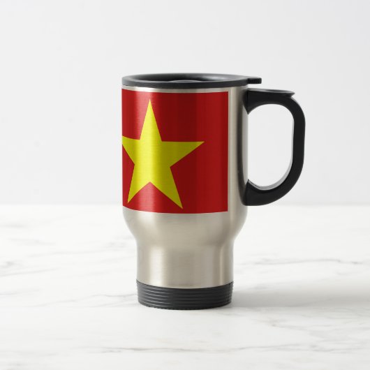 Vietnam Flag Yellow Star Travel Mug Reisbeker (Rechts)