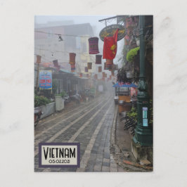 Vietnam Foggy Street,  Date Briefkaart
