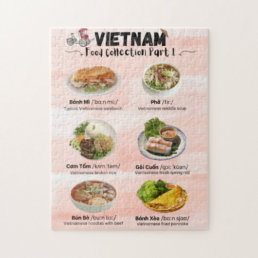 Vietnam Food Collectie Puzzle Legpuzzel (Verticaal)