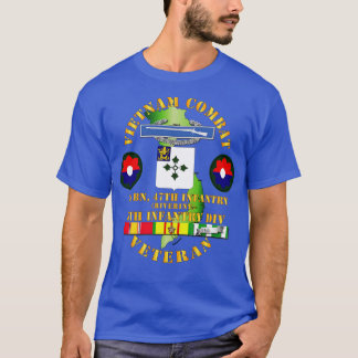 Vietnam Gevecht Infanterie Veteraan w 3e Bn 47e In T-shirt