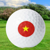 Vietnam Golf Balls, Vietnamese vlag / patriotten Golfballen