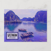 Vietnam Ha Long Bay Datum Briefkaart (Voorkant)