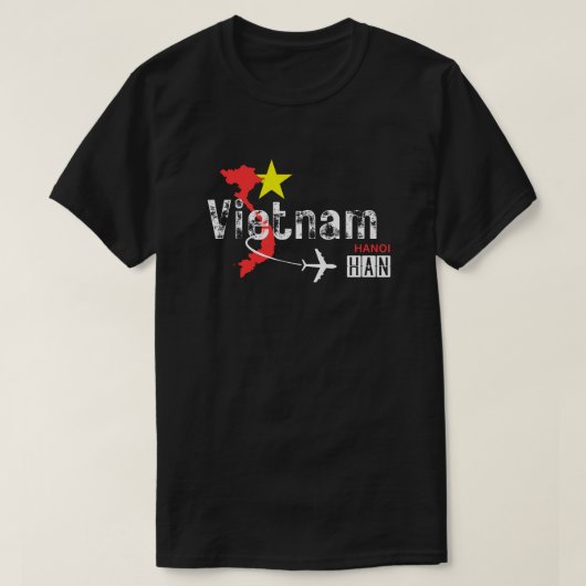 Vietnam Hanoi Airport Code T Shirt (Design voorkant)