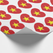 Vietnam Heart Flag Cadeaupapier (Hoek)