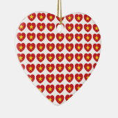 Vietnam Heart Flag Keramisch Ornament (Rechts)