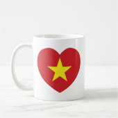 Vietnam Heart Flag Koffiemok (Links)