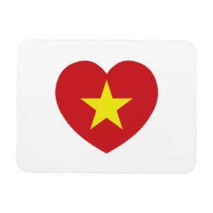 Vietnam Heart Flag Magneet