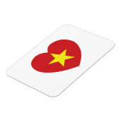 Vietnam Heart Flag Magneet (Linkerzijde)