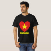 Vietnam Heart Flag T-Shirt (Voorkant volledig)