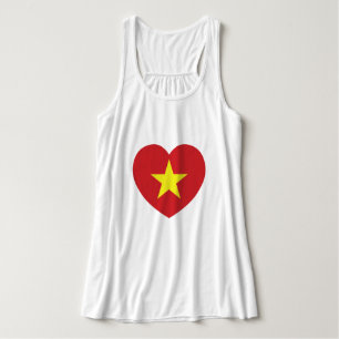 Vietnam Heart Flag Tanktop