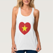 Vietnam Heart Flag Tanktop (Voorkant)