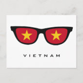 Vietnam heeft aangepaste tekst en kleuren briefkaa briefkaart (Voorkant)