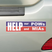 Vietnam helpt onze Bumpersticker van POW's en MIA' (Op auto)