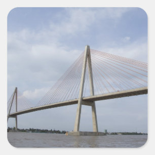 Vietnam, Ho Chi Minh City, ook bekend als Saigon). Vierkante Sticker