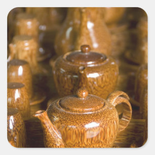 Vietnam, Ho Chi Minh City, ook bekend als Saigon). Vierkante Sticker