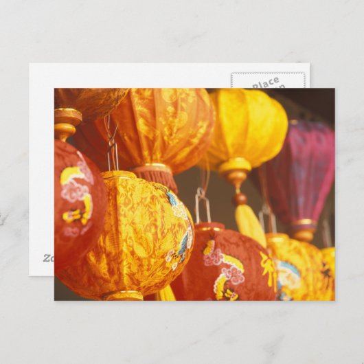 Vietnam, Hoi An Large lantern, souvenirs Briefkaart (Voorkant / Achterkant)