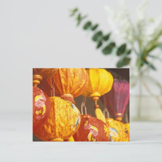 Vietnam, Hoi An Large lantern, souvenirs Briefkaart (Staand voorkant)