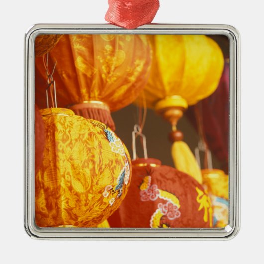 Vietnam, Hoi An Large lantern, souvenirs Metalen Ornament (Voorkant)