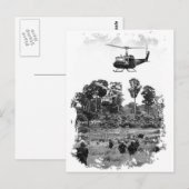 Vietnam Huey Landing Briefkaart (Voorkant / Achterkant)