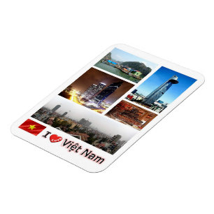 Vietnam - I Love - Magnet Magneet
